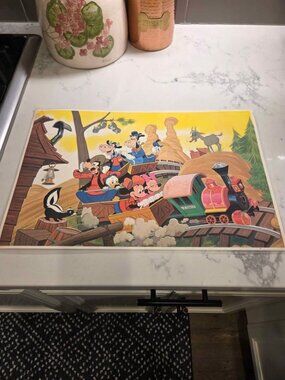 Vintage Disney tourist place mat